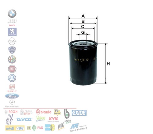 Filtro olio audi a6 - a4,