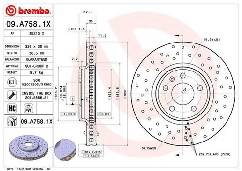 Coppia dischi freno brembo - coppia,